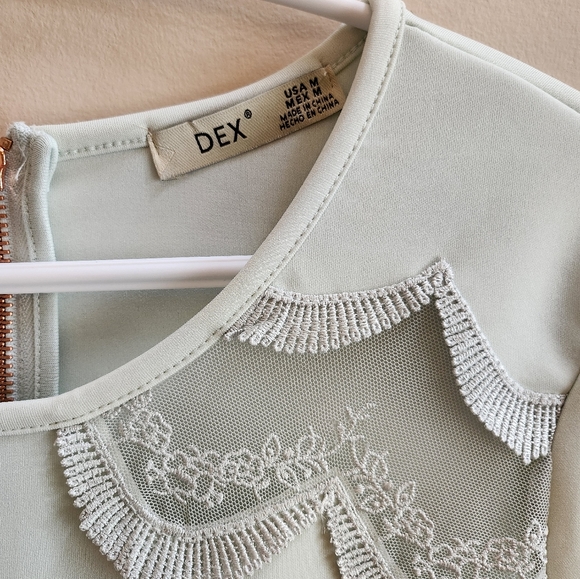 Mint wintry dress -medium - Picture 7 of 8